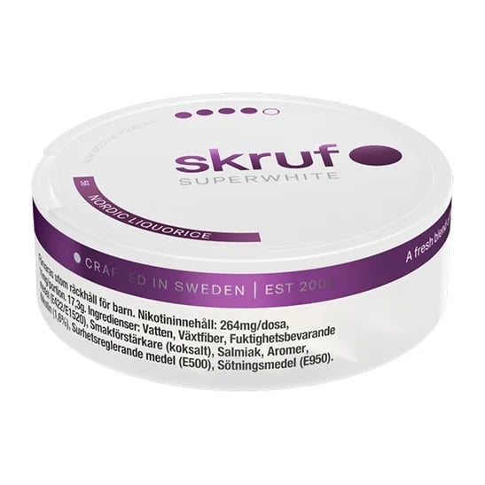 Skruf Superwhite No.58 Nordic Liquorice 11,5mg – bild 5