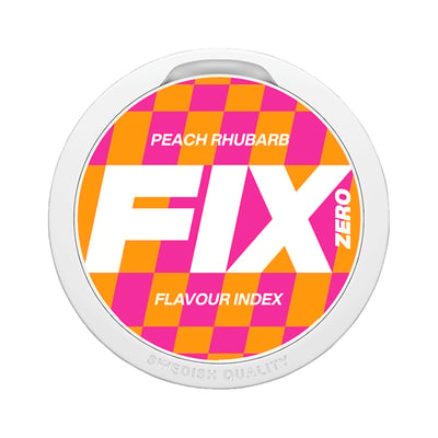 FIX Zero Peach Rhubarb Nikotinfri