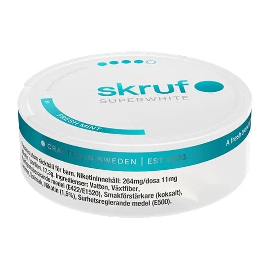 Skruf Superwhite No.54 Fresh Mint 11mg – bild 5