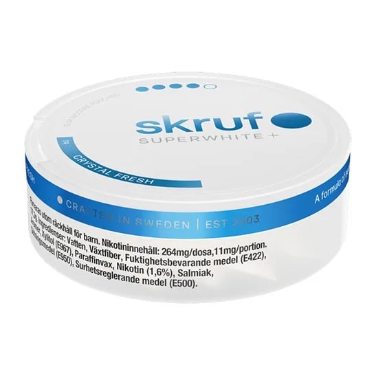Skruf Superwhite Crystal Fresh 12mg – bild 5