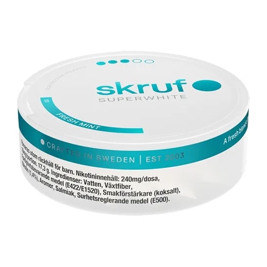 Skruf Superwhite No.53 Fresh Mint 10mg – bild 5
