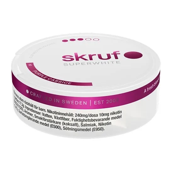 Skruf Superwhite No.63 Purple Cassice 9mg – bild 5