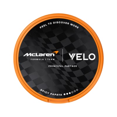 VELO Limited Edition Circuit Collection 8mg, Design Inspired by McLaren Racing