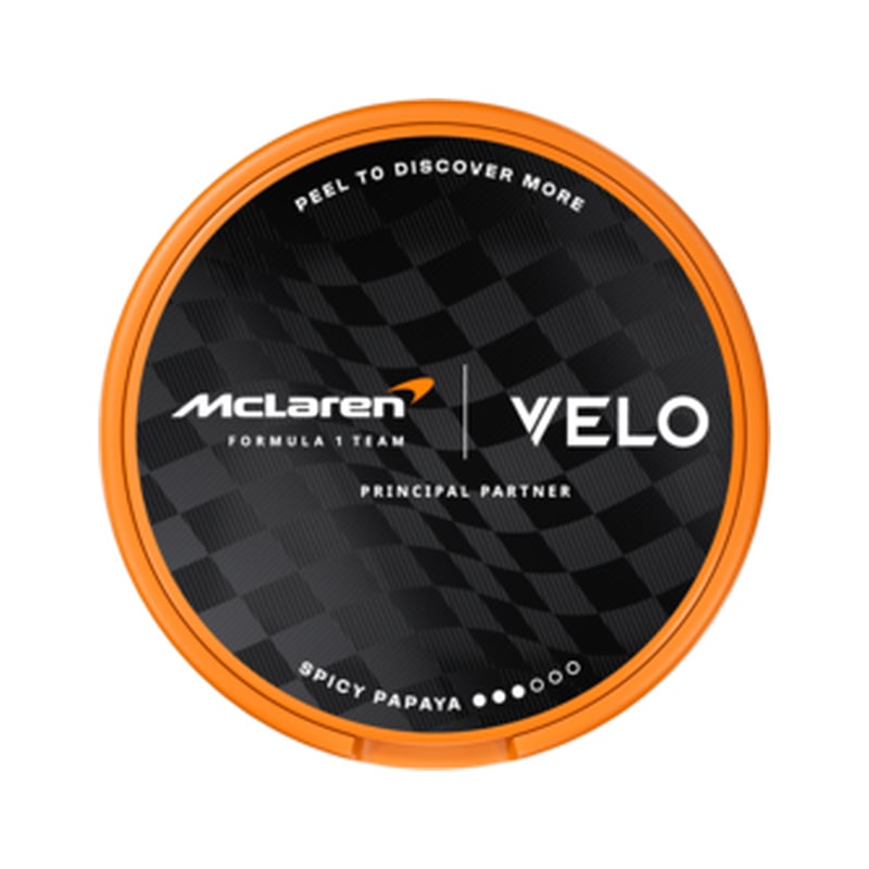 VELO Limited Edition Circuit Collection 8mg, Design Inspired by McLaren Racing