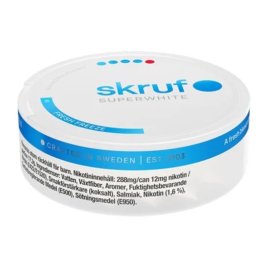 Skruf Superwhite No.67 Fresh Freeze 12mg – bild 5