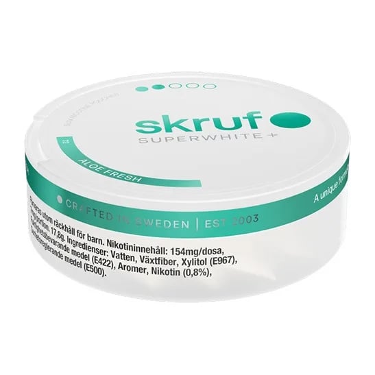 Skruf Superwhite Aloe Fresh 8mg – bild 4