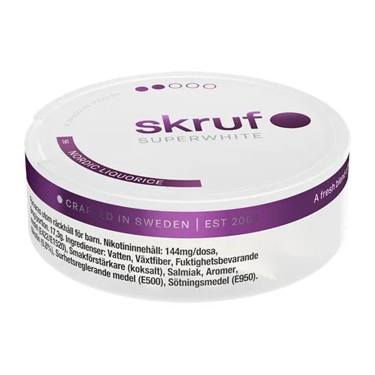 Skruf Superwhite No.56 Nordic Liquorice 6mg – bild 5
