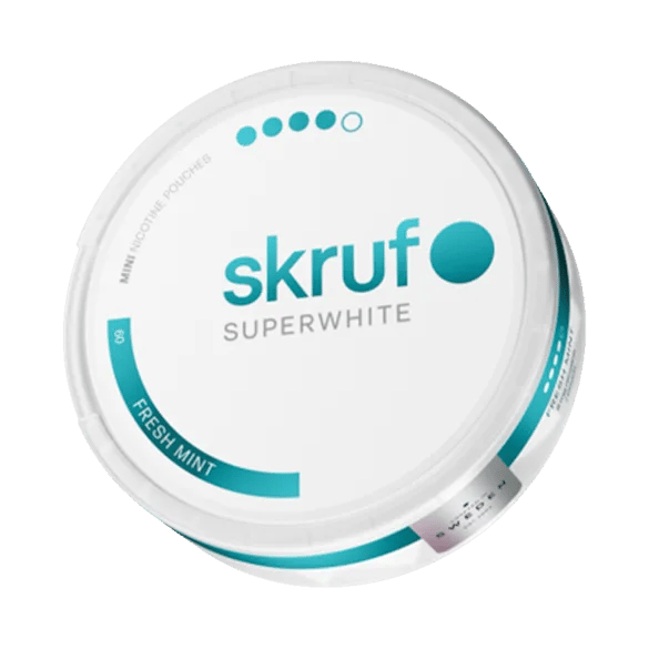 Skruf Superwhite No.60 Fresh Mint Mini 8mg – bild 4
