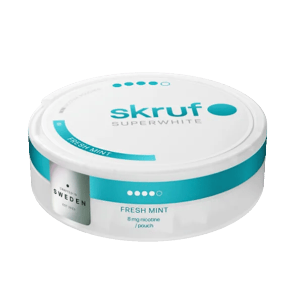 Skruf Superwhite No.60 Fresh Mint Mini 8mg – bild 5