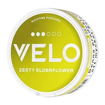 VELO Zesty Elderflower Strong Slim