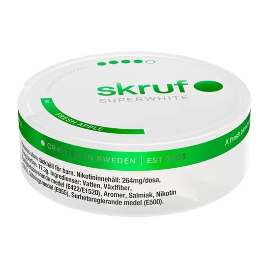 Skruf Superwhite No.64 Fresh Apple 12mg – bild 5